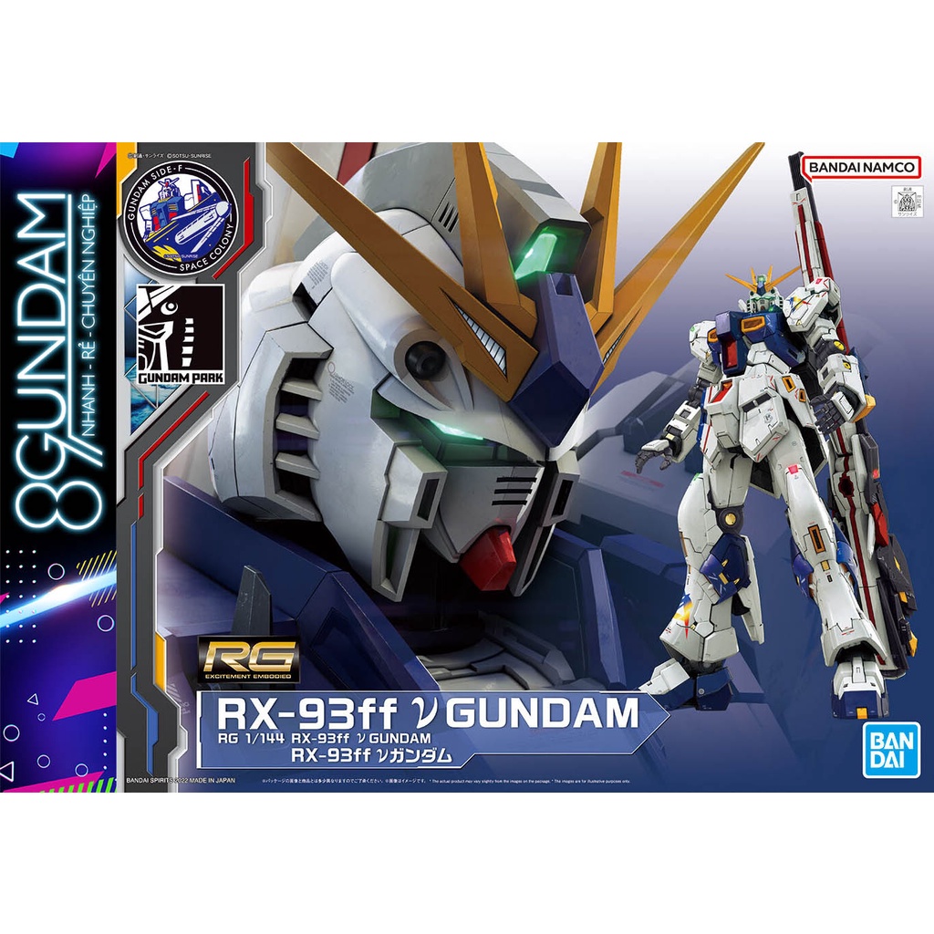 Mô Hình Lắp Ráp RG RX-93ff Nu V Gundam