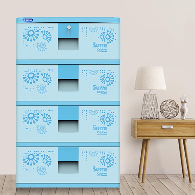 FREESHIP 99K TOÀN QUỐC_Tủ nhựa Duy Tân Sumi 4 tầng Duy Tân ( xanh dương) 57 x 47 x 94 cm
