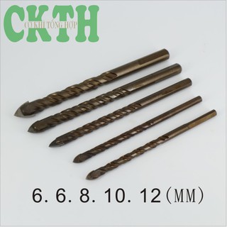 Mũi Khoan mũi khoan bê tông bộ 5 Mũi Khoan Đa Năng, Khoan Tường, Đá Hoa, Gạch Men, Kính,...
