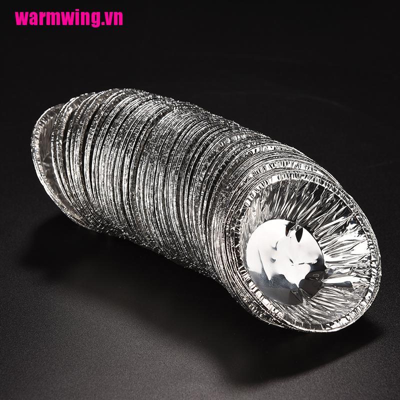Set 50 Khuôn Giấy Nhôm Làm Bánh Tart Trứng Dùng Một Lần Tiện Dụng