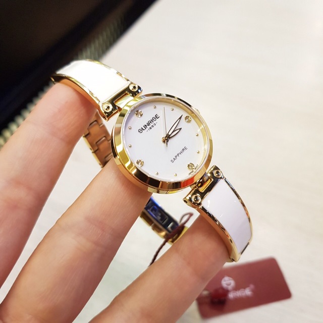 Đồng hồ nữ SUNRISE 9991SB, Vành Đá sang trọng,full hộp thẻ chính hãng, Kính Sapphire chống xước chống nước tốt | BigBuy360 - bigbuy360.vn