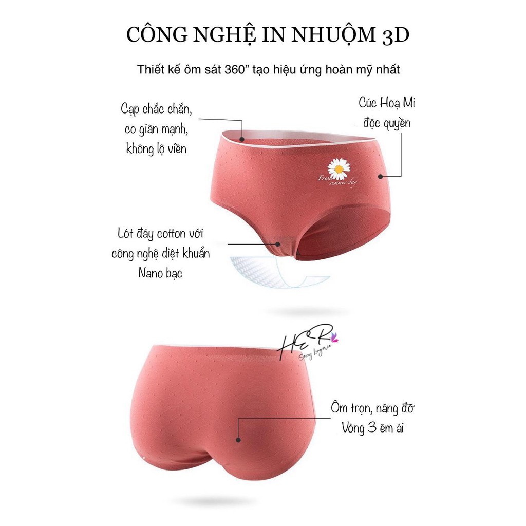 QUẦN LÓT CÚC HOẠ MI COTTON SỢI TRE HOẠT TÍNH KHÁNG KHUẨN CHỐNG VIÊM ÔM TRỌN NÂNG ĐỠ VÒNG 3 Q770 (Video & Ảnh thật) | BigBuy360 - bigbuy360.vn