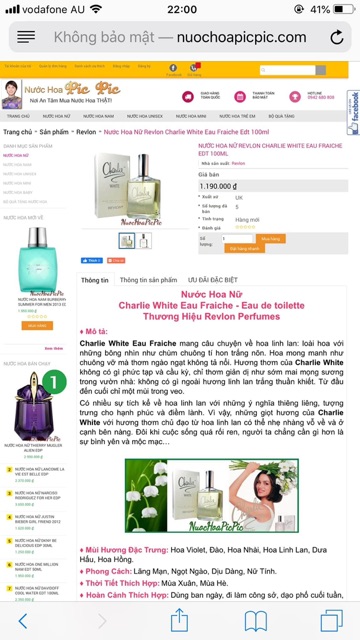 Nước Hoa Charlie White 100ml | BigBuy360 - bigbuy360.vn