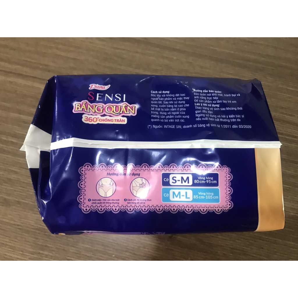 BVS SENSI DẠNG QUẦN GÓI 5 MIẾNG