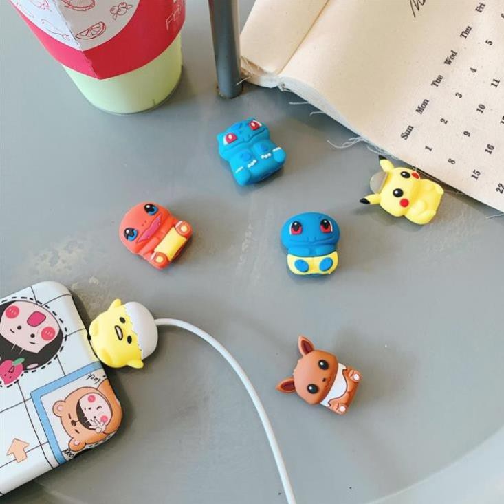 Nút gắn bảo vệ dây cáp sạc Iphone Cable Bite thú bảo vệ cáp sạc hình Pokemon Pikachu ngộ nghĩnh