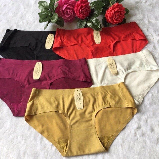 Quần Lót Basic Su Đúc Cao Cấp chất lạnh co giãn loại 1 không đường may QUINN BRA QL5033 - Quần Chip kháng khuẩn chọn màu