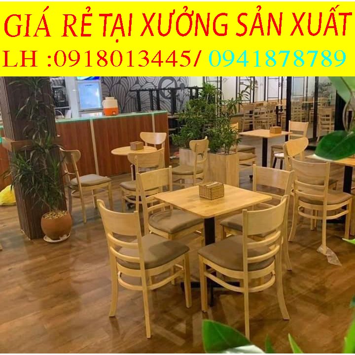 bàn ghế gỗ cafe giá rẻ