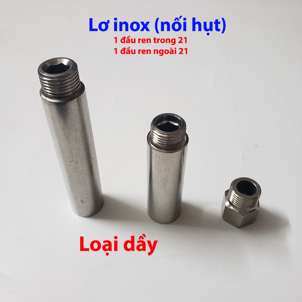 [Loại dầy] Lơ inox nối dài dùng nối xử lý ren bị âm hụt trong tường