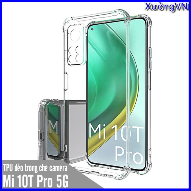 Ốp lưng silicon chống va đập trong suốt Xiaomi Mi 10T - Mi 10T Pro Ôm sát bảo vệ máy tối đa