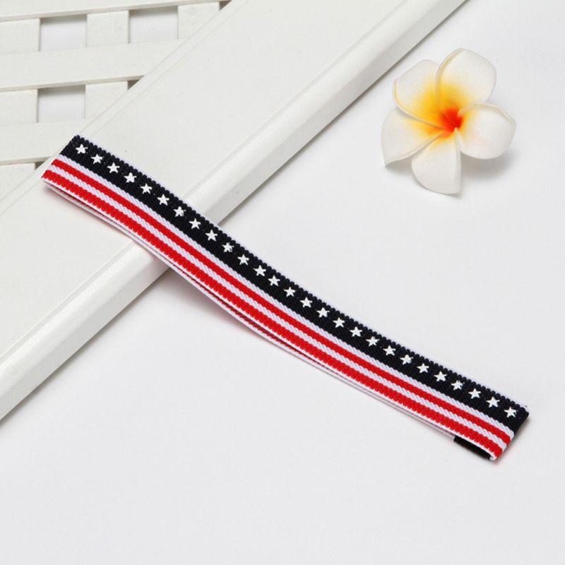 Băng Đô Cài Tóc Thể Thao Co Giãn Kẻ Sọc In Chữ Cho Nam Và Nữ