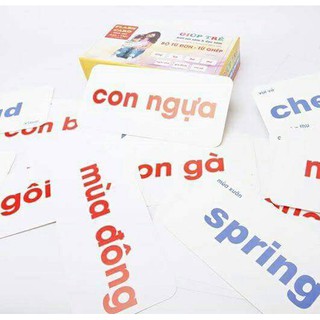 Bộ Từ Vựng Glenn Doman (100 thẻ Từ Đơn và 20 Thẻ Từ Ghép) (SP001288 )