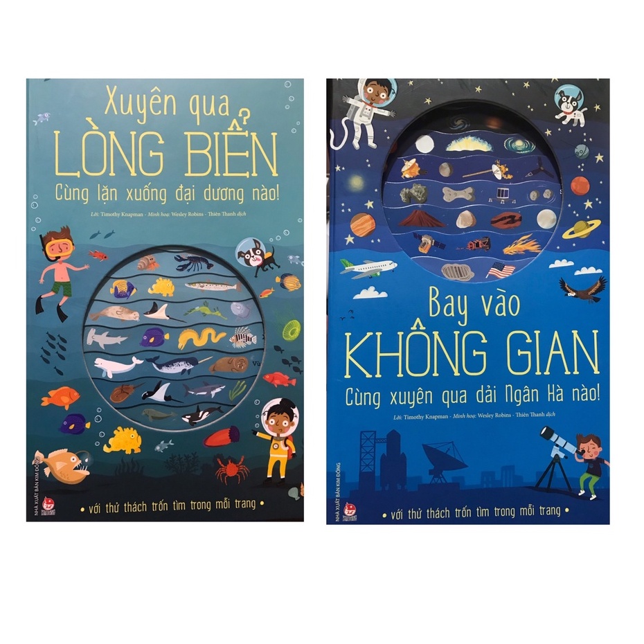 Sách - Combo Bay vào không gian + Xuyên qua lòng biển ( Kim đồng )