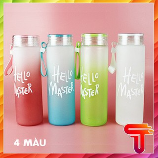 Bình thủy tinh đựng nước Hello Master 400ml