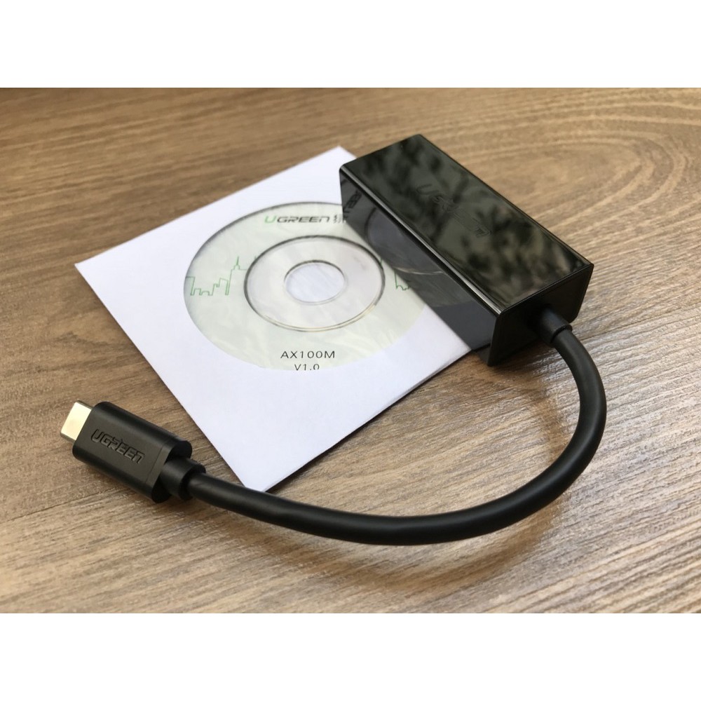 Cáp USB Type C To Lan 10/100 Mbps Ethernet Adapter Ugreen UG-40381 | BigBuy360 - bigbuy360.vn