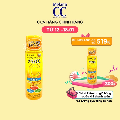 Dung dịch dưỡng trắng da chống thâm nám Melano CC Whitening Lotion 170ml