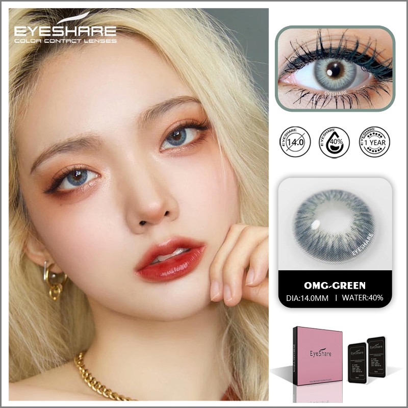 EYESHARE Cặp kính áp tròng màu sắc thời trang
