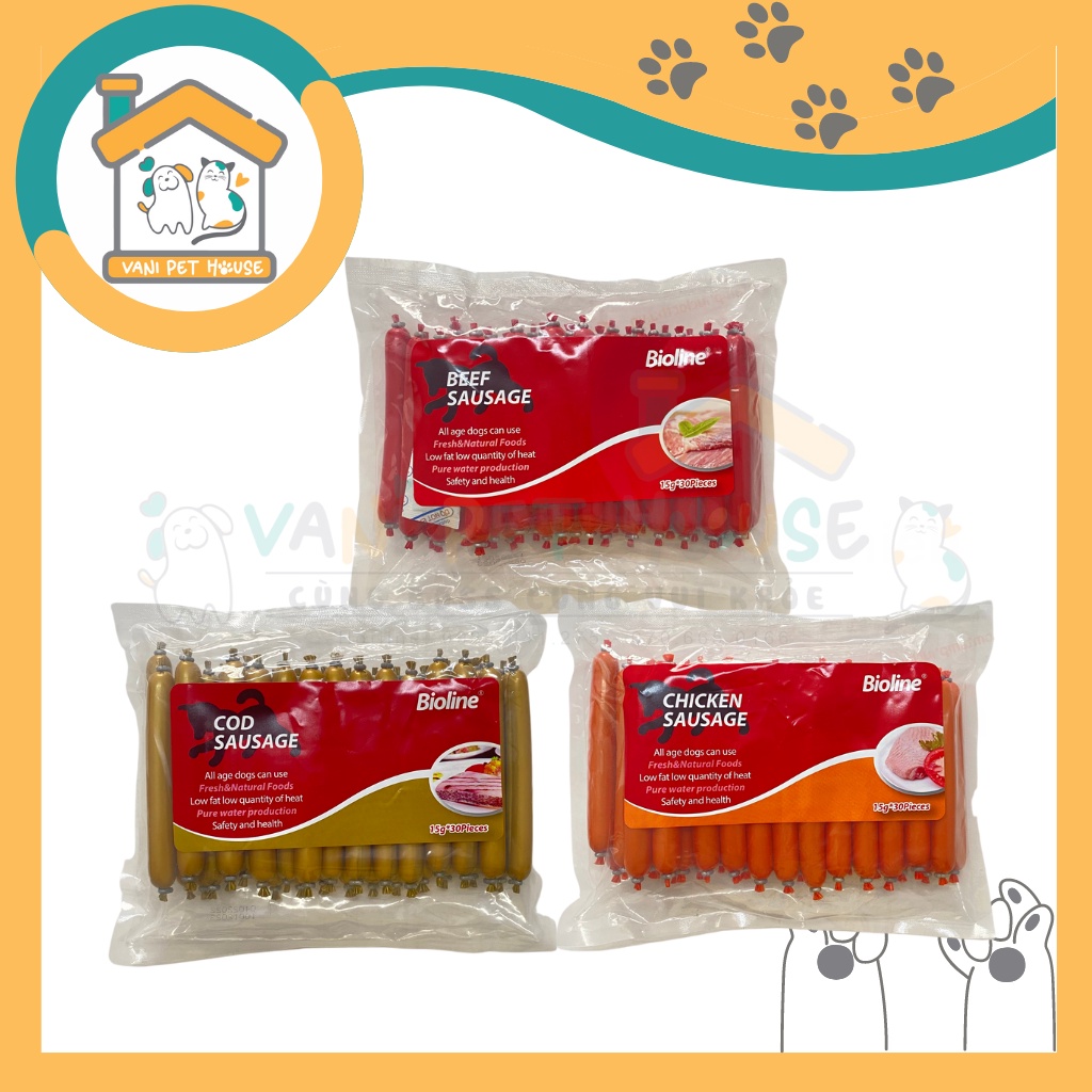 Xúc xích BIOLINE cho chó ( 1 cây 15gr )