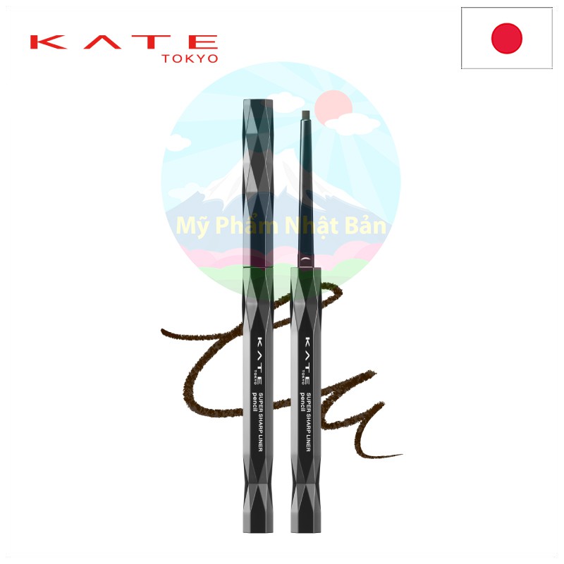 Bút Chì Kẻ Mắt Kate Tokyo Super Sharp Liner Pencil BR-1 Brown