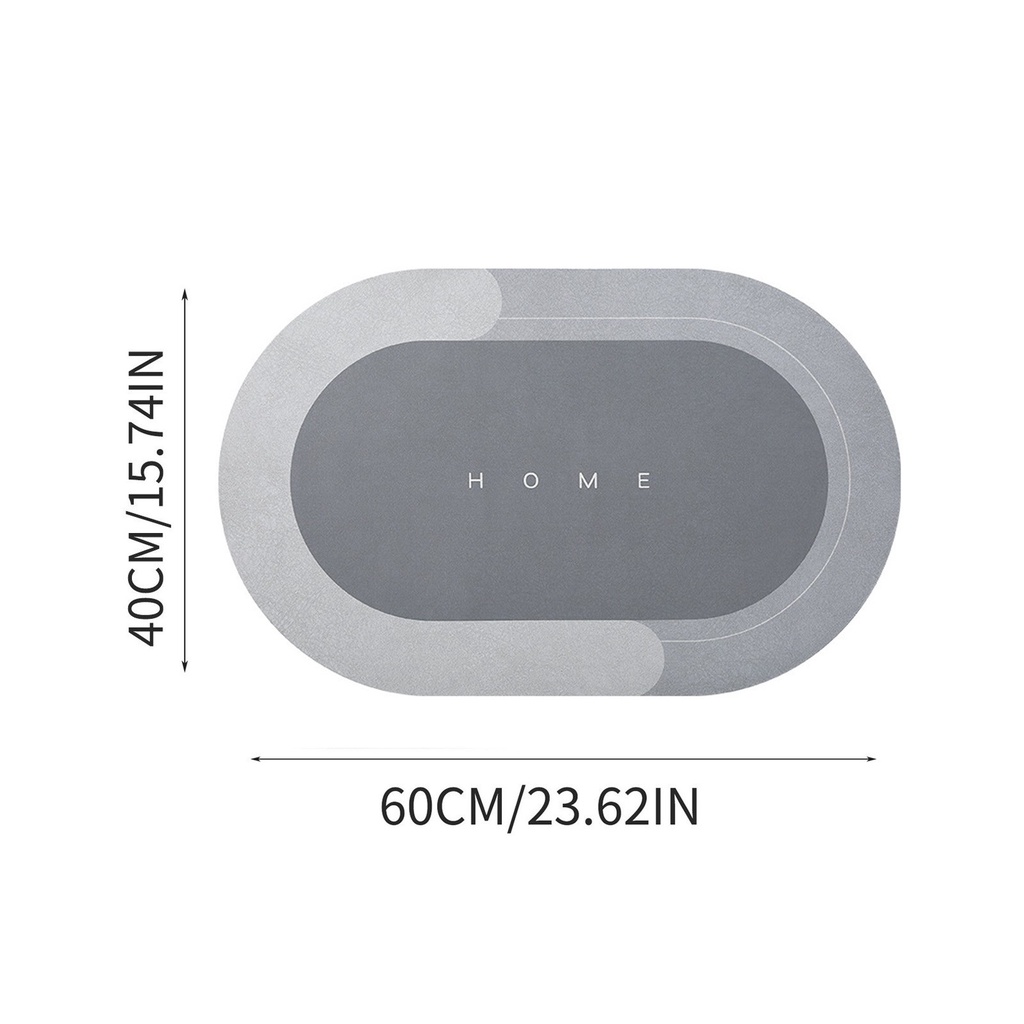 Thảm lau chân cao cấp silicon siêu thấm nước , Thảm chùi chân chống trơn trượt cao cấp