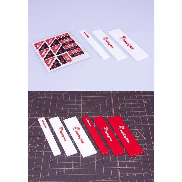 Hobby Mio: Bộ 3 tấm bảng và nhám chuyên dụng cho mô hình