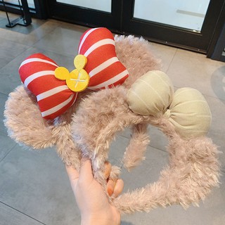 Disney Băng Đô Cài Tóc Hình Chuột Mickey Bằng Lông Nhung Dễ Thương Xinh Xắn 11.14