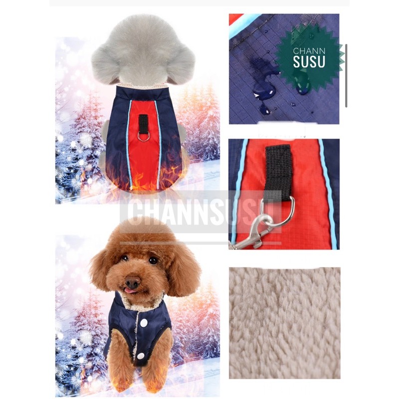 QUẦN ÁO CHO CHÓ TO - Áo phao chất đẹp dày phong cách dàn di cho chó lớn (hàng sẵn 1-45kg bigsize)