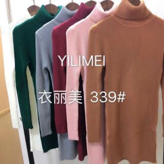  Váy len maxi cổ lọ