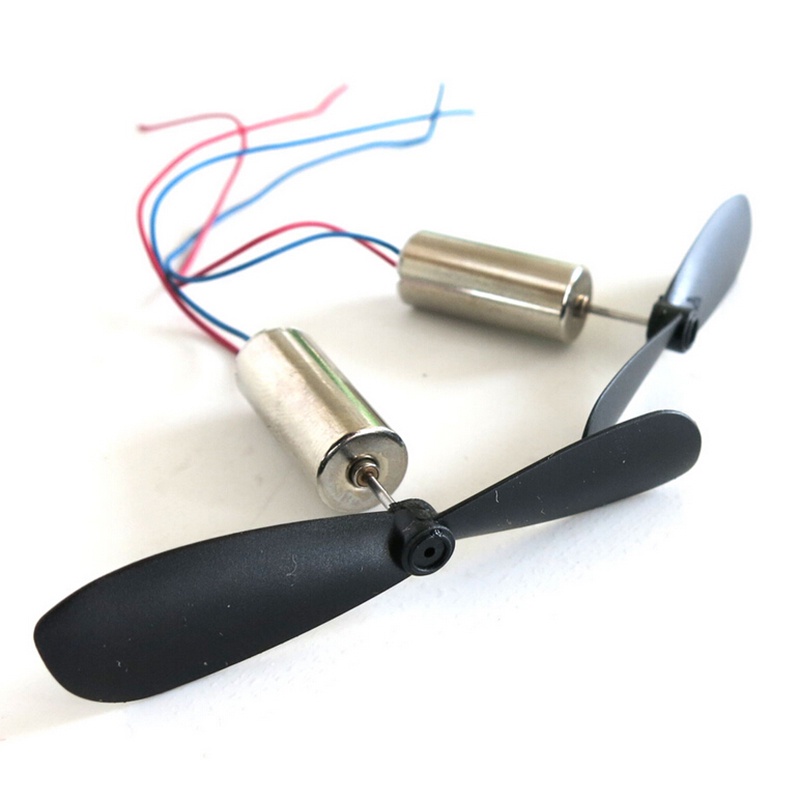 [IN*VN]Details about  2 PCS 3.7V 48000RPM Electric Aircraft Coreless Motor + Propeller for RC Toy