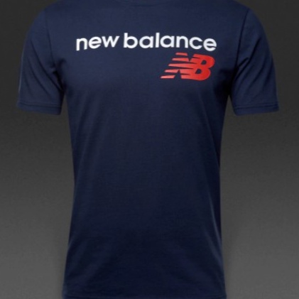 Áo Thun Cotton Ngắn Tay New Balance In Họa Tiết Cá Tính Theo Phong Cách Thu Đông Dành Cho Nam