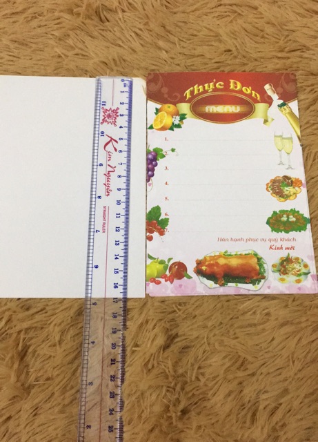 Giấy viết thực đơn bìa cứng