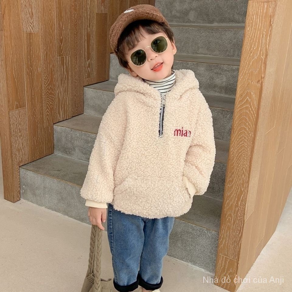 Autumn And Winter Children's Clothes Male And Female Style Hooded Children Male And Female Sweaters Children Plush Sheep