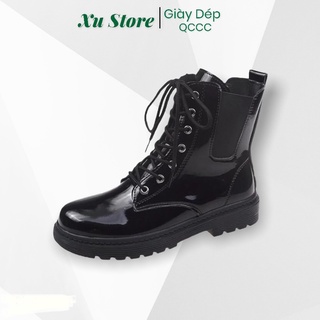Boot da cao cổ đế 3cm . buộc dây cá tính