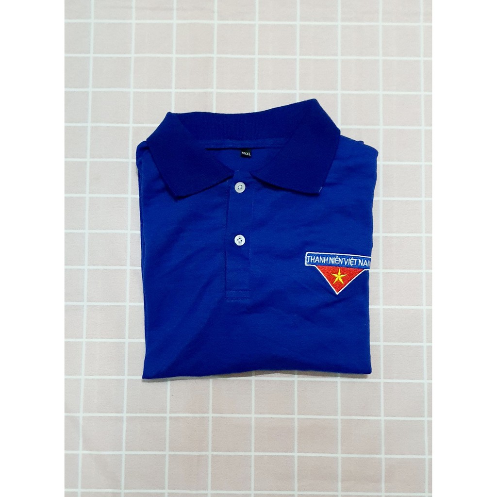 [THUN ĐOÀN-65] Áo Thun / Áo Phông ĐOÀN Thanh Niên ( LOGO THÊU ) | Thiết Bị Đoàn Đội
