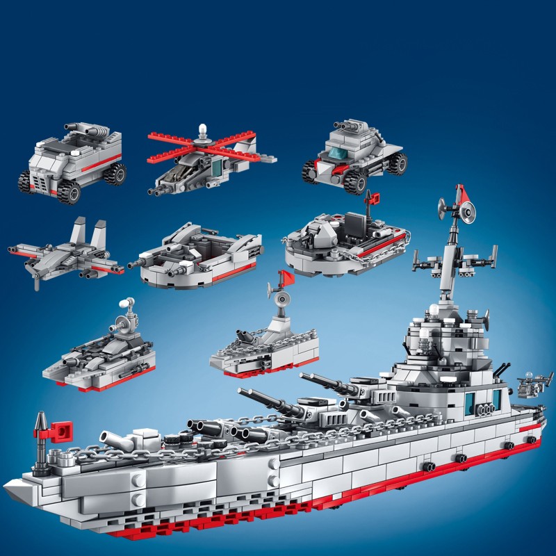 [810 CHI TIẾT] BỘ ĐỒ CHƠI LEGO TÀU CHIẾN HẠM, LEGO MÁY BAY CHIẾN ĐẤU VÀ CÁC PHƯƠNG TIỆN TRÊN BIỂN