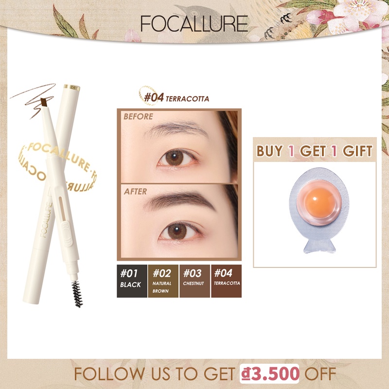 Bút chì kẻ lông mày Focallure đầu mềm chống nước