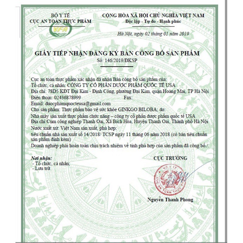 Viên uống bổ não GINKGO BILOBA 240mg xanh giúp tăng cường trí nhớ, tăng tuần hoàn máu não, ngừa tai biến – HỘP 100v
