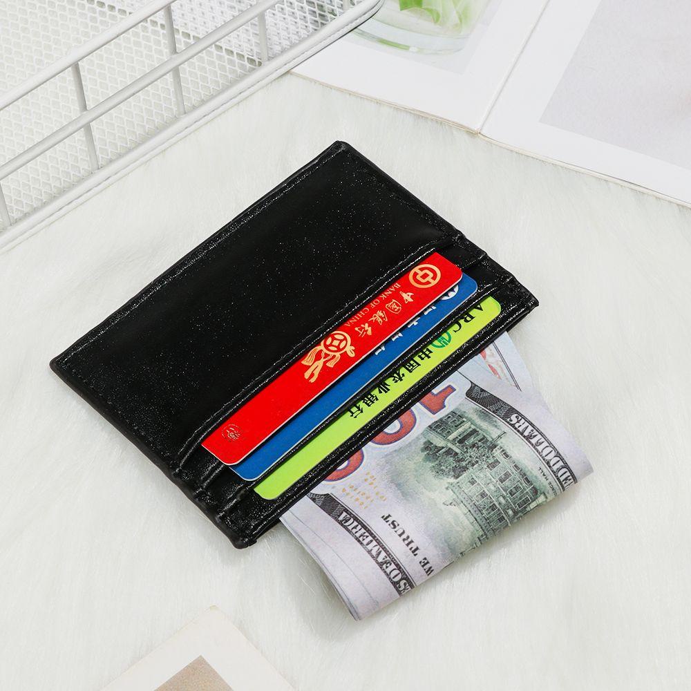 Ví Da PU Unisex Mềm Mại Đựng Tiền Và Thẻ