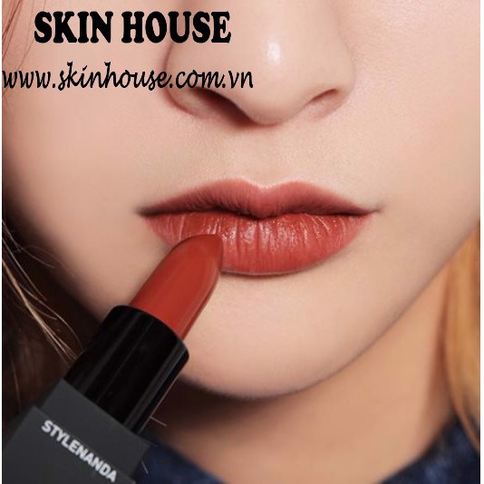 Sẵn - Son Thỏi Lì 3CE Lip Color MATTE Vỏ Đen - Skinhouse