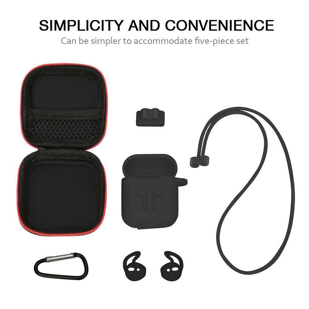 Set 6 Túi Silicon Đựng Tai Nghe Giá Đỡ