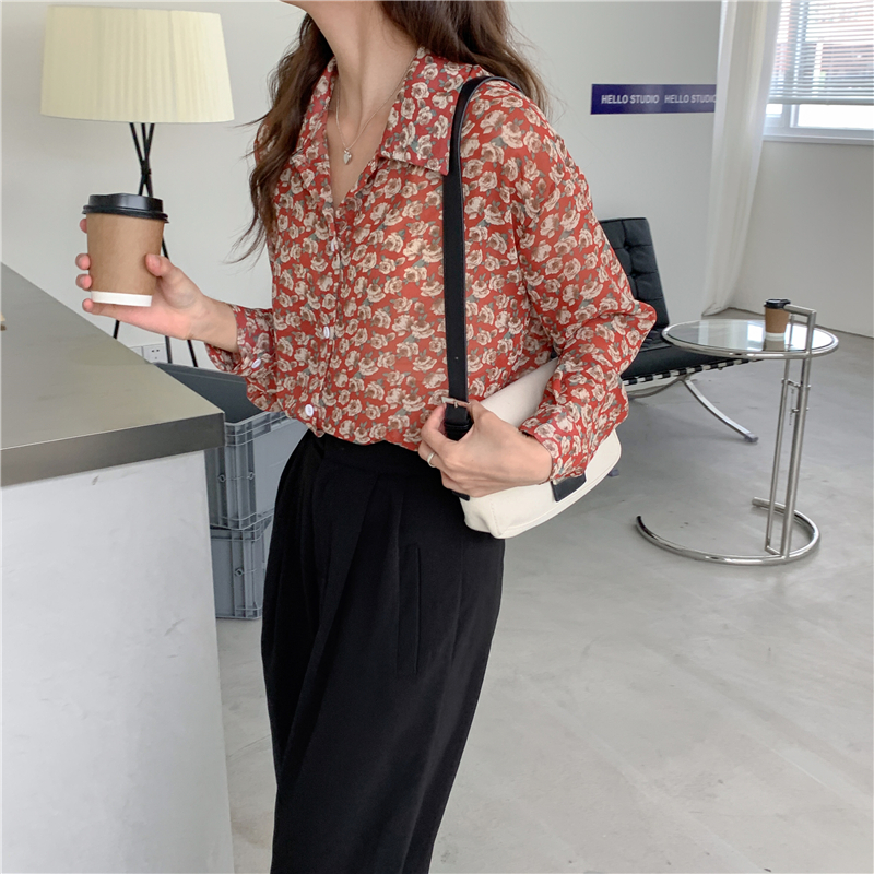 Suxi Áo Voan Hoa Đỏ Dài Trung Bình Cổ Điển Mới Cho Nữ