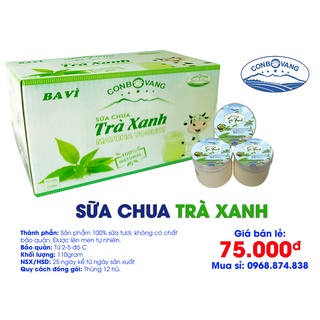 SỮA  CHUA TRÀ XANH - CON BÒ VÀNG