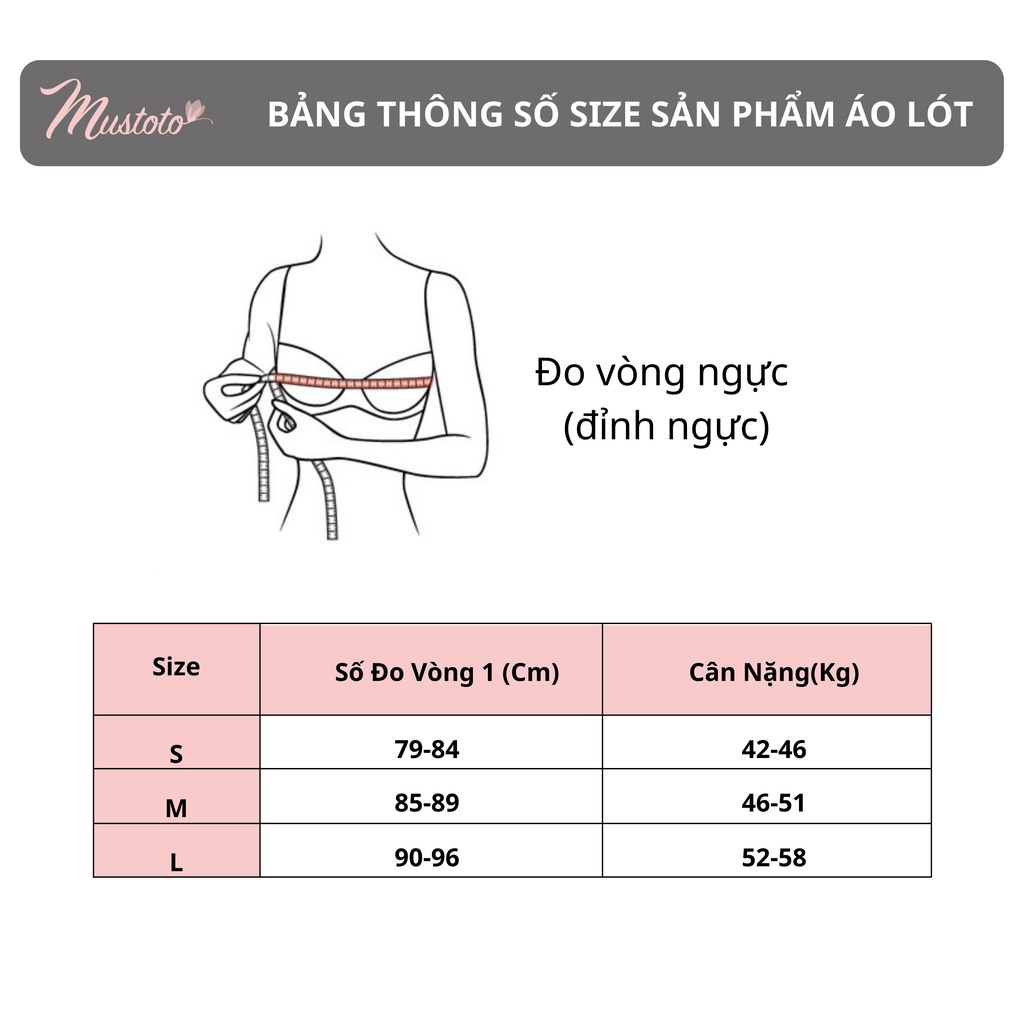Áo Bra Cotton Móc Cài Sau Có Lót Mút Tháo Rời (Mustoto MA38)