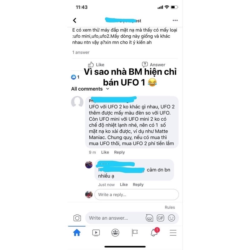 [Chính hãng - Có bảo hành] Máy đắp mặt nạ Foreo UFO