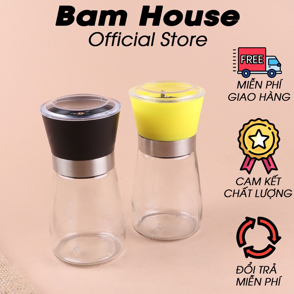 Hủ xay tiêu thuỷ tinh Bam House cao cấp XT01 - Gia dụng bếp