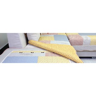Thảm cotton Hàn lót sàn, trải cho bé ngồi chơi - 90x90cm