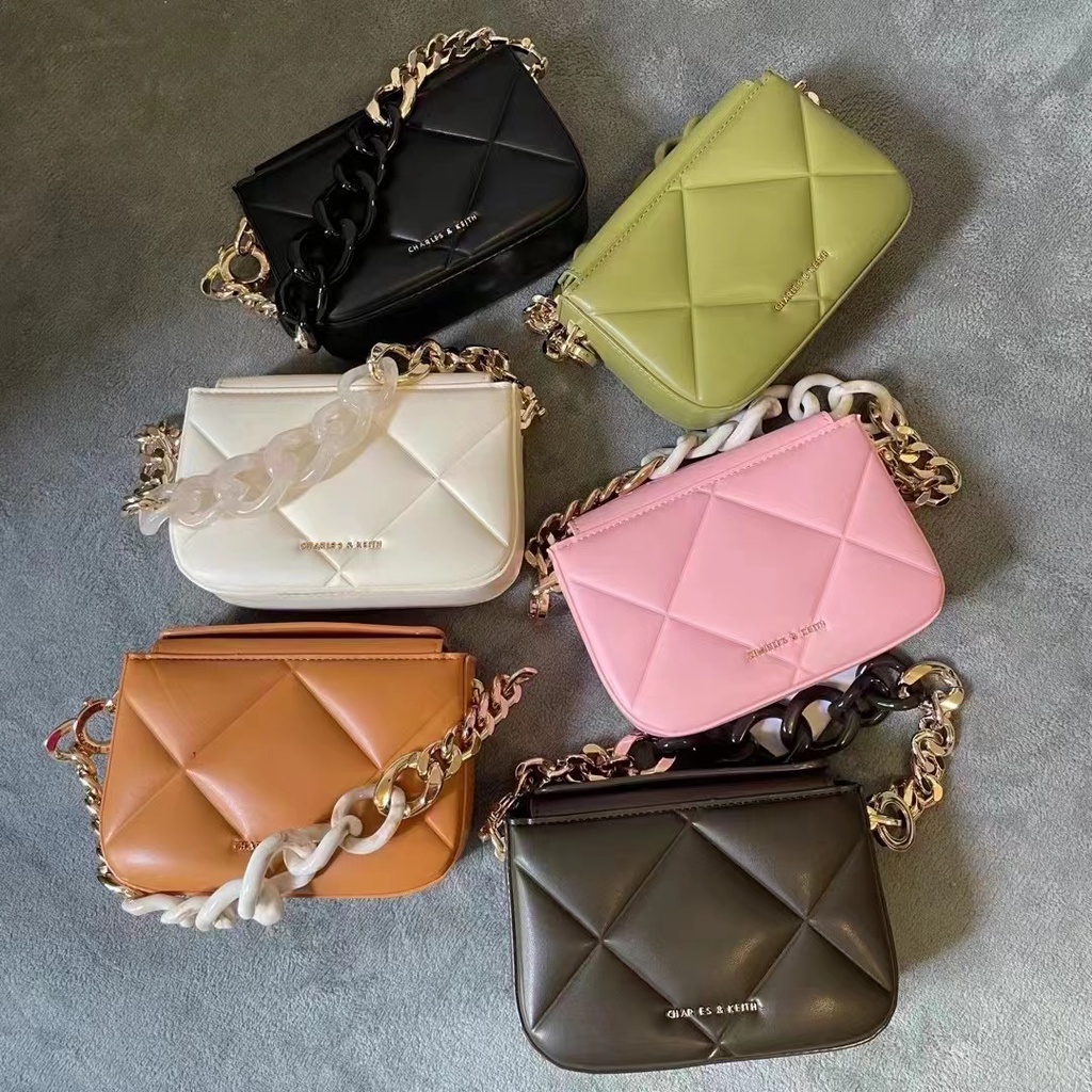 Cnk new CK2-50270926 20671366 Túi Xách Hình Vuông Nhỏ Gọn Phối Dây Xích Thời Trang Cho Nữ