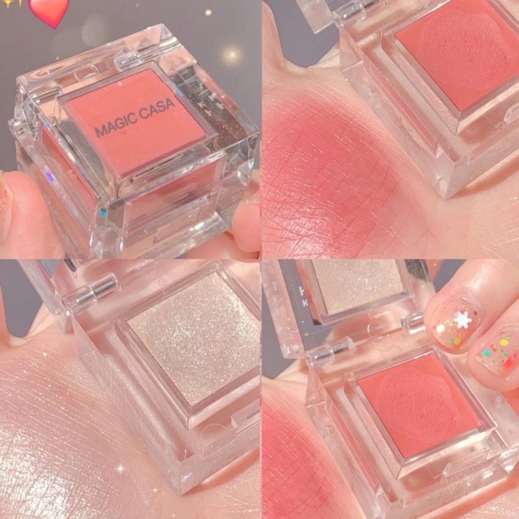 (Hàng Mới Về) Phấn Má Hồng Nhỏ Gọn Có Độ Bóng Cao 4.17