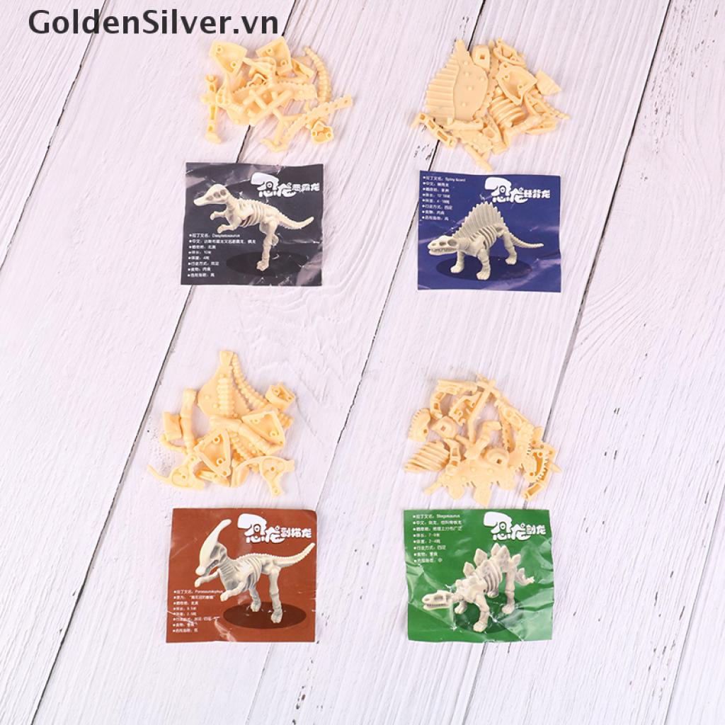 Bộ Xếp Hình Khủng Long Bằng Nhựa DIY Dành Cho Trẻ Em