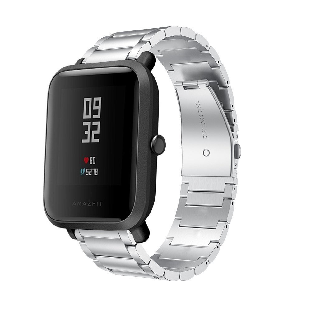 Dây Đeo Inox Cho Đồng Hồ Thông Minh Xiaomi Huami Amazfit Bip Bit Pace Lite Youth