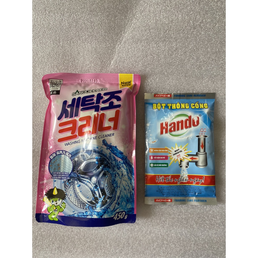 Bột tẩy vệ sinh lồng máy giặt hàn quốc Sandokkebi 450g